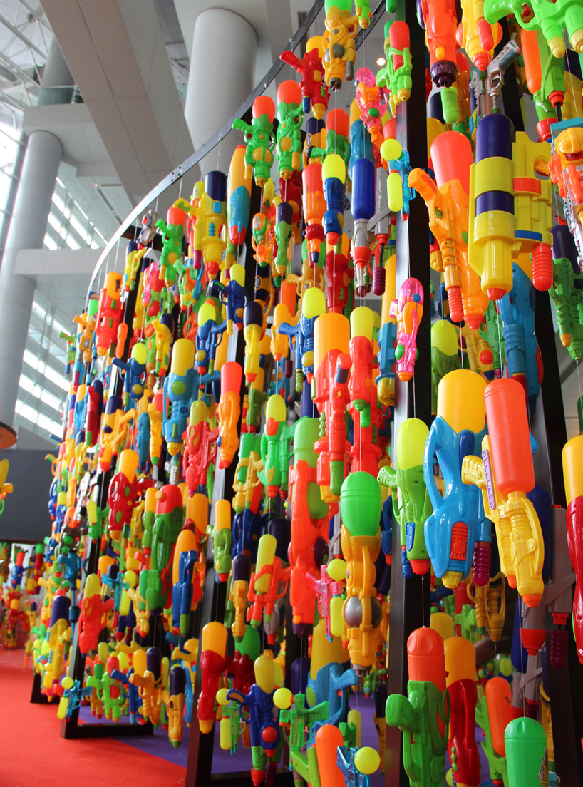 plastic water pistol sculpture douglas young at ART HK 12